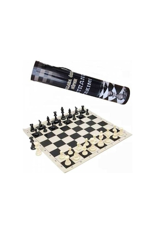 Leyaton Satranç Takımı Çantalı Okul Tipi Katlanır Rulo