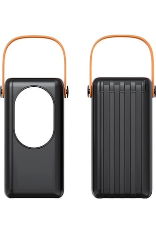 Cepini Cp-03 30.000mah 22.5w Hızlı Şarj Destekli Powerbank - Dahili 4 Kablolu Ve Led Aydınlatmalı - Siyah