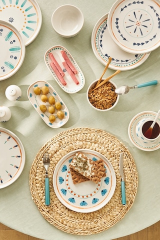 Emsan Agatha Porselen 32 Parça 6 Kişilik Kahvaltı/servis Takımı Beyaz