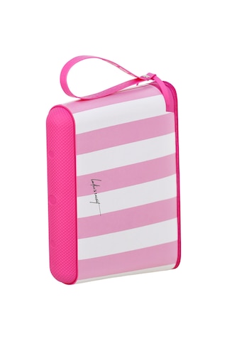 Makyaj Cantasi Ve Fonksiyonel Cok Amacli Cantasi Pembe Galb Leather