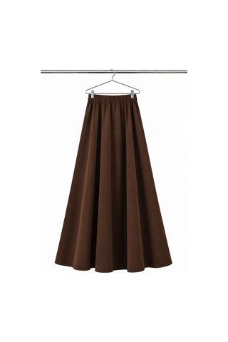 Angel&co. Girls Clothing Modest Uzun Kız Çocuk Mevsimlik Etek - Sıcak Kahve - 791131271 Sıcak Kahve