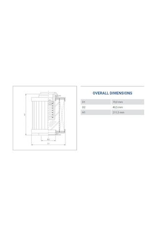 Fıltrec R130C25B Hidrolik Dönüş Filtresi Elemanı