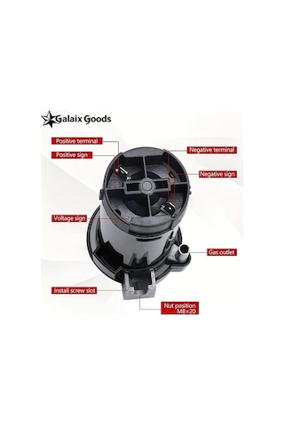 Pazly Wangxi 12v Kompakt Hava Kompresörü, Araba, Kamyon, Tekne Çanları İçin Dayanıklı Krom Kaplı Çinko Alaşımlı, Süper Sesli, 36v