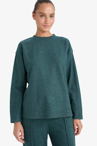 Defacto Relax Fit Bisiklet Yaka Sweatshirt F1013ax25augn650 Yeşil