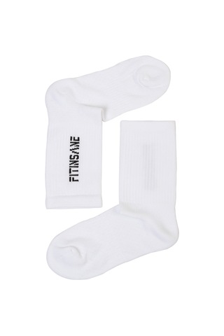 Premium Performance Crew Unisex Beyaz Spor Çorap