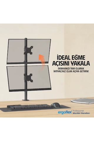 Ergoflex Ef63 Steel Design 2-8 Kg Asansörlü 13"-32" Monitör Stand