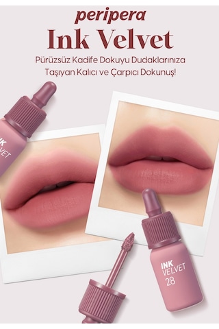 Peripera Ink Velvet Ruj 28 Mauveful Nude