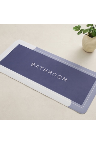 Dikdörtgen Su Emici Banyo Paspası 116 X 37.5 Cm Elastik Resimdeki