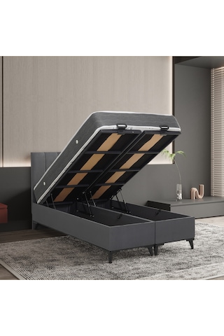 120x200 Çift Kişilik Baza Haki Başlık 2'li Set Konuma Özel Teslimat