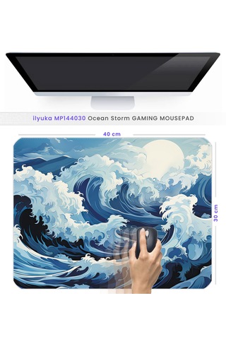 40x30cm Gaming Oyuncu Mousepad Ocean Storm Mp144030
