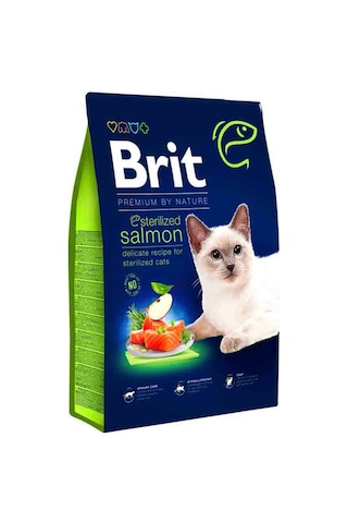 Brit Premium By Nature Sensitive Kısırlaştırılmış Somonlu Yetişkin Kedi Maması 8 KG