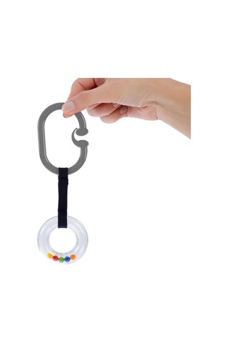 Babyjem Pusete Asılabilir Oval Sesli Çıngırak Kırmızı