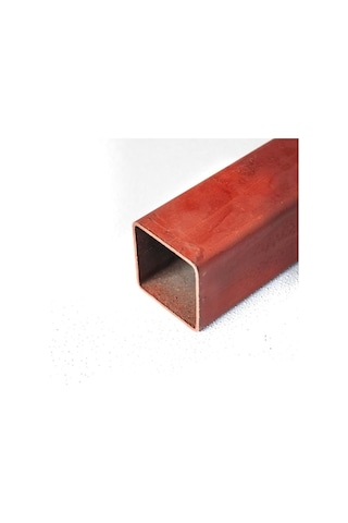 40 X 40 X 2 Mm 2 Mt Boyalı Profil Demir Metal Oksit Kırmızı