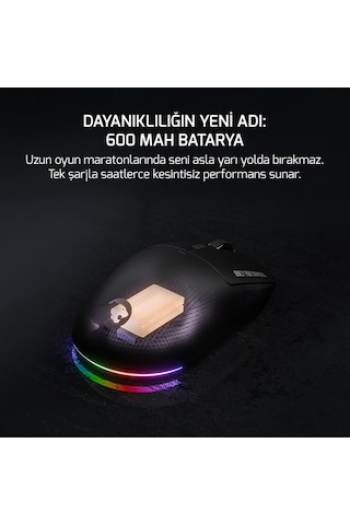 Gamepower Fenix 24.000dpı Triple Mode Kablolu/bluetooth/2.4g Siyah Gaming Mouse Fenix