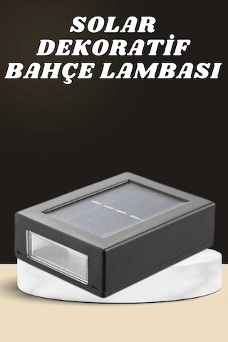 Dekoratif Duvar Lambası Solar Güneş Enerjili Bahçe Aydınlatması Çok Renkli