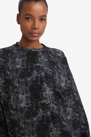 Defacto Oversize Geniş Kalıp Bisiklet Yaka Sporcu Sweatshirt G7102ax25wnbk81 Siyah-bk81