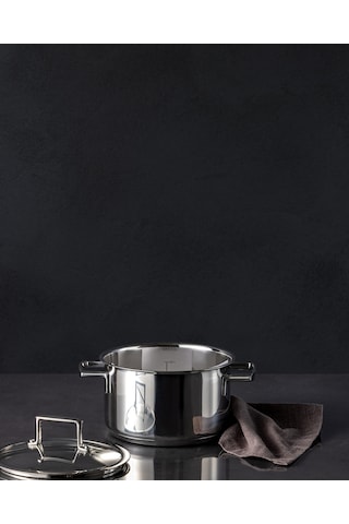 Madame Coco Elena Derin Tencere - Çelik - 18 Cm 8684427146149 Çok Renkli