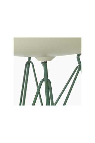 Vitra Eames Plastik Yan Sandalye Re Dsr Duotone, Geri Dönüştürülmüş Plastik Açık Yeşil
