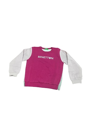 Benetton Çocuk Sweatshirt Kırmızı Kırmızı