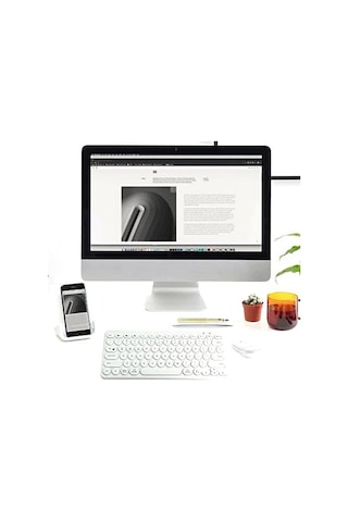 B380 Bluetooth Bağlantılı İnce Ergonomik Tasarım Apple Uyumlu iPad İle Uyumlu Taşınabiilir Telefon Tablet İçin Tü