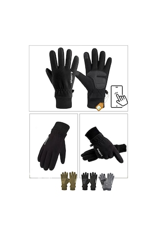 Lenscape Polar Eldiven Soğuk Hava Dokunmatik Kışlık Spor Motosiklet Asker Taktik Kar Eldiveni