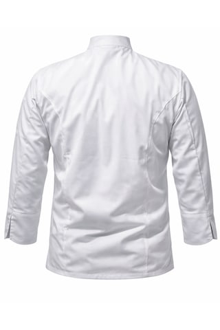 Mkworkwear Aşçı Ceketi Hediye Logo, İsim Ve Bayrak Nakış Siyah Ve Beyaz Vento Model