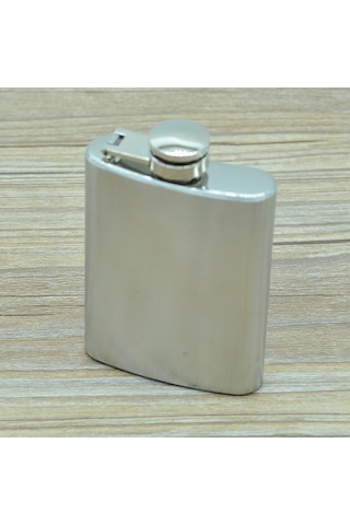 Sones 526ml Paslanmaz Çelik Matara Açık Hava Sporları Düz Likör Matarası Kamp Taşınabilir Aşınmaya Dayanıklı Şarap Tencere Filtreli