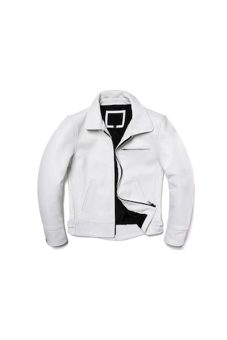 Beyaz Hakiki Deri Mont Beyaz