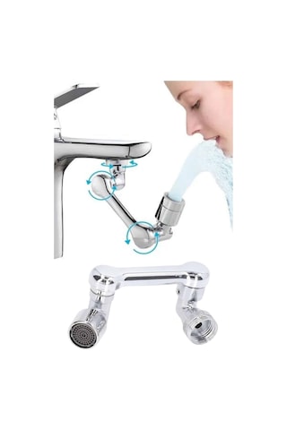 Dönebilen Musluk Başlığı Akrobat Mutfak Banyo Musluk Ucu Başlığı Oynar Başlıklı