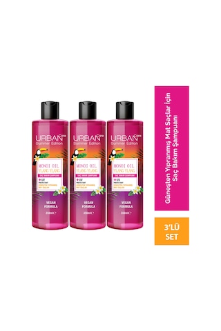 Monoi Oil & Ylang Ylang Saç Bakım Şampuanı 350 Ml X3