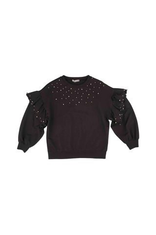 Bestkids Kız Çocuk Kolları Volanlı Sweatshirt 001