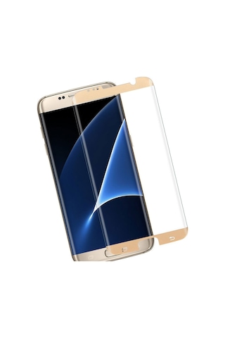 AnındaGelir Samsung Uyumlu Galaxy S6 Edge Plus Siyah 5D Tam Kaplayan Ekran Koruyucu Cam Açık
