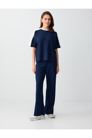 Jimmy Key Jimmy Key Lacivert Rahat Kesim Dirsek Kol Modal Örme Sweatshirt 6sw235708494
