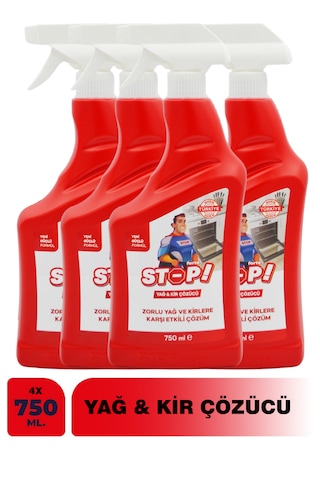 Stop Forte 4'lü Yağ Kir Çözücü