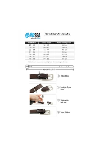 Deepsea Siyah Erkek Spor Deri Erkek Kemer 1801312 Siyah
