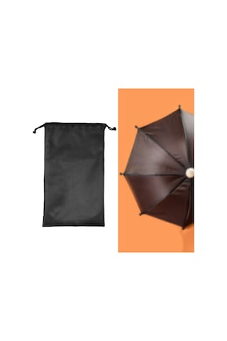 Homyl Bağcıklı Saklama Çantası Hafif Çadır 25cmx45cm Siyah