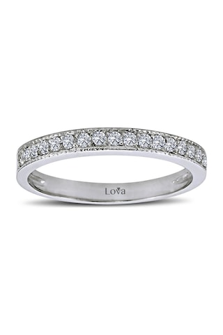 Lova 0,23 Karat Pırlanta Yarımtur Yüzük - 1030150