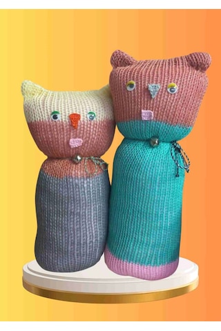 Tıkırık Örgü Yastık Uyku Ve Oyun Arkadaşı Çikito&gümüş - 35 Cm-45 Cm Diğer