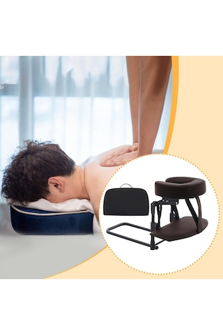 Fashioncha Ev Yatak Seti Yüz Yastıklı Masaj Seti Ayarlanabilir Kafalık El Dayanağı Rahatlama, Kahve İçin Pu Süngerden Yapılmış Ergonomik Destek