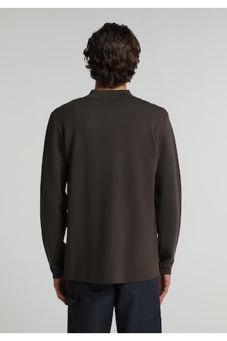 Colin's Colins Regular Fit Polo Yaka Jakarlı Erkek Kahverengi Kazak Cl1076234 Q1.v1 Brw