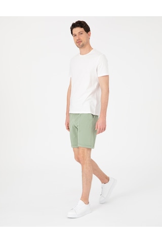 Pierre Cardin Açık Haki Regular Fit Örme Şort 50310567-vr183