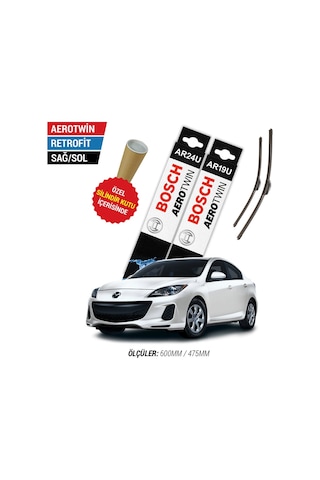 Mazda 3 Sedan Silecek Takımı 2009-2013 Bosch Aerotwin N11.3459