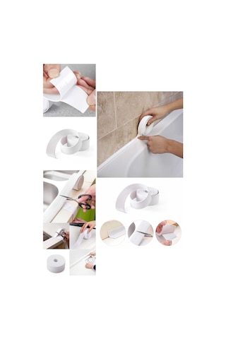 Hitfoni Realfoni Su Sızdırmaz Banyo Mutfak Kenar Bandı 3.2mt Beyaz