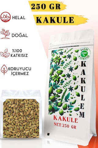 Kakulem Sertifikalı 250 Gr Elenmiş Katkısız Tane Kakule