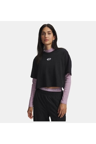 Under Armour Ua W Center Lt Ss Kadın T-shirt 6015217-001 Siyah