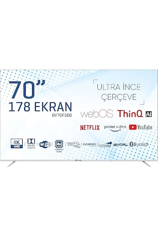Onvo OV70F500 70" 4K Ultra HD WebOs Smart LED TV