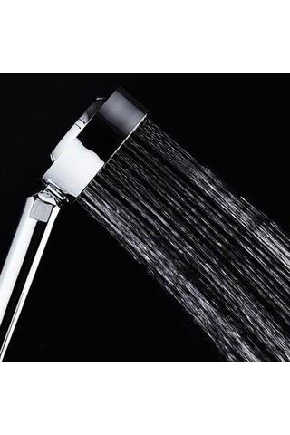 Zhltools Çift Taraflı Yüksek Basınçlı Su Akıtan Şampuan Hazneli Tasarruflu Duş Başlığı Gümüş