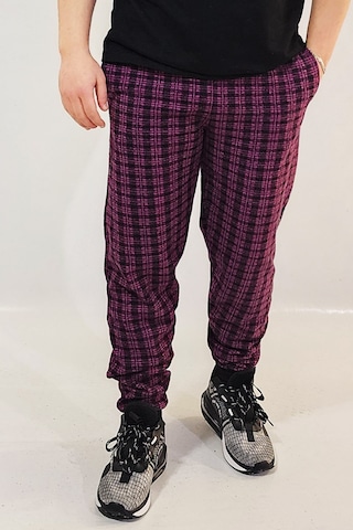 Wingetstar Ekose Manşetli Erkek Eşofman Altı Fuşya