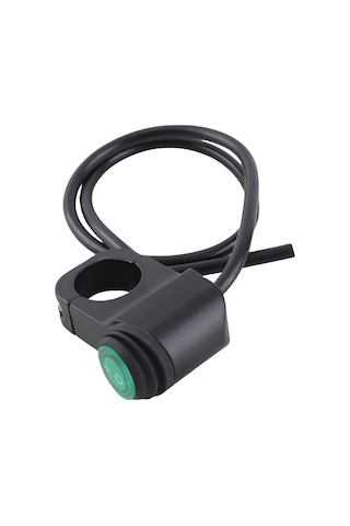 Geeroyoo Motosiklet 22mm Alyüminyum Su Geçirmez Far Ve Sis Lambası Anahtarı Yeşil Işık Gösterge