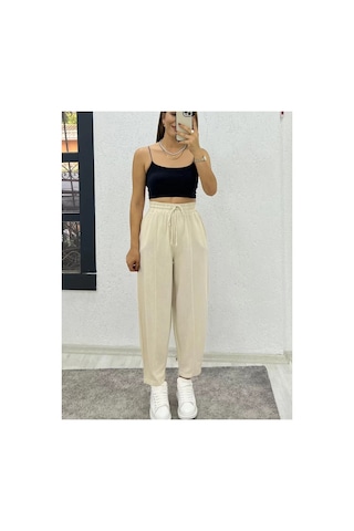 Çınar Boutique Keten Balon Pantolon-taş Rengi - M Taş Rengi Taş Rengi Çınar Boutique Keten Balon Pantolon-taş Rengi - M Taş Rengi Taş Rengi